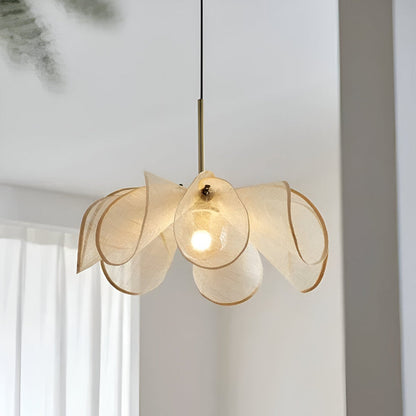 Floruma Lune | Pendelleuchte im floralen Boho-Design aus Glas