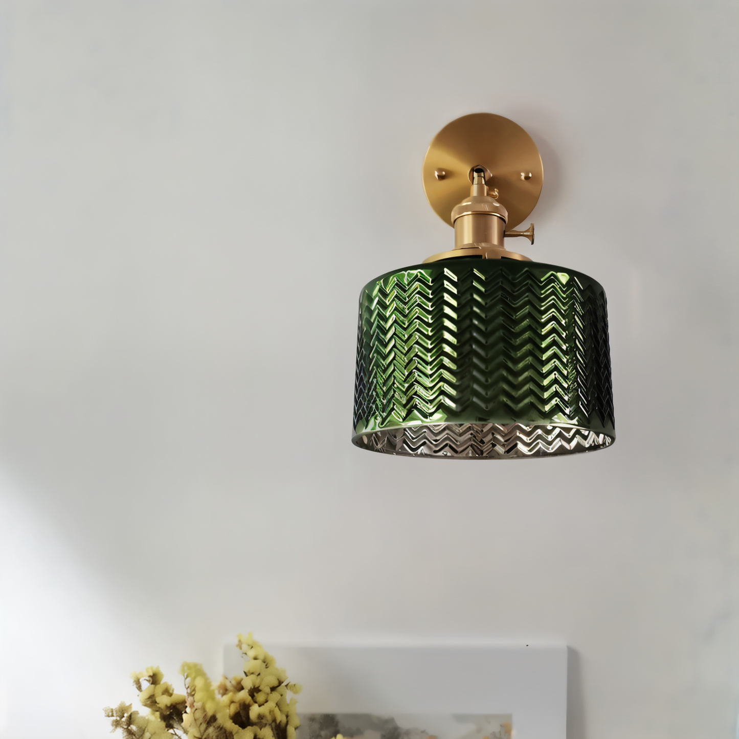 Olyviae | Verstelbare LED Wandleuchte aus Geriffeltem Glas im Skandinavischen Design