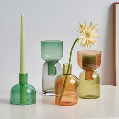 Moderne kandelaar in cilindervorm – multifunctioneel als vaas of decoratie van keramiek