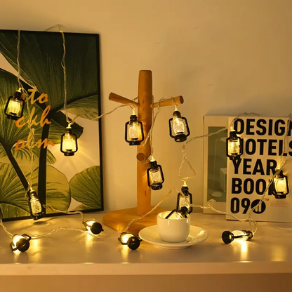 Halloween Kerosin Flaschen Lichterkette – LED Partydeko für Innen & Außen