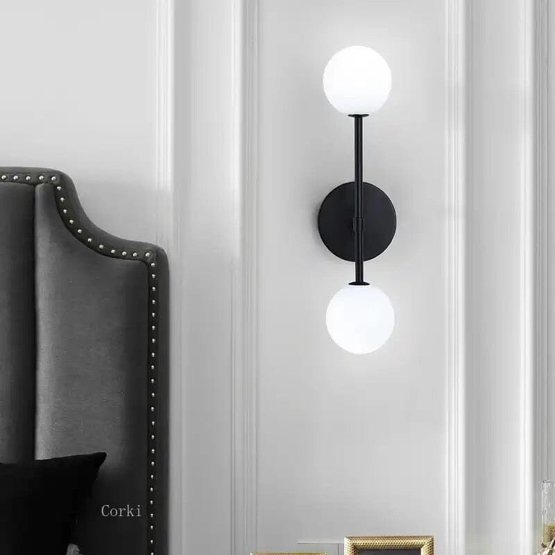 Ronde melkglas-LED-wandlamp – Minimalistische wandlamp met zacht licht