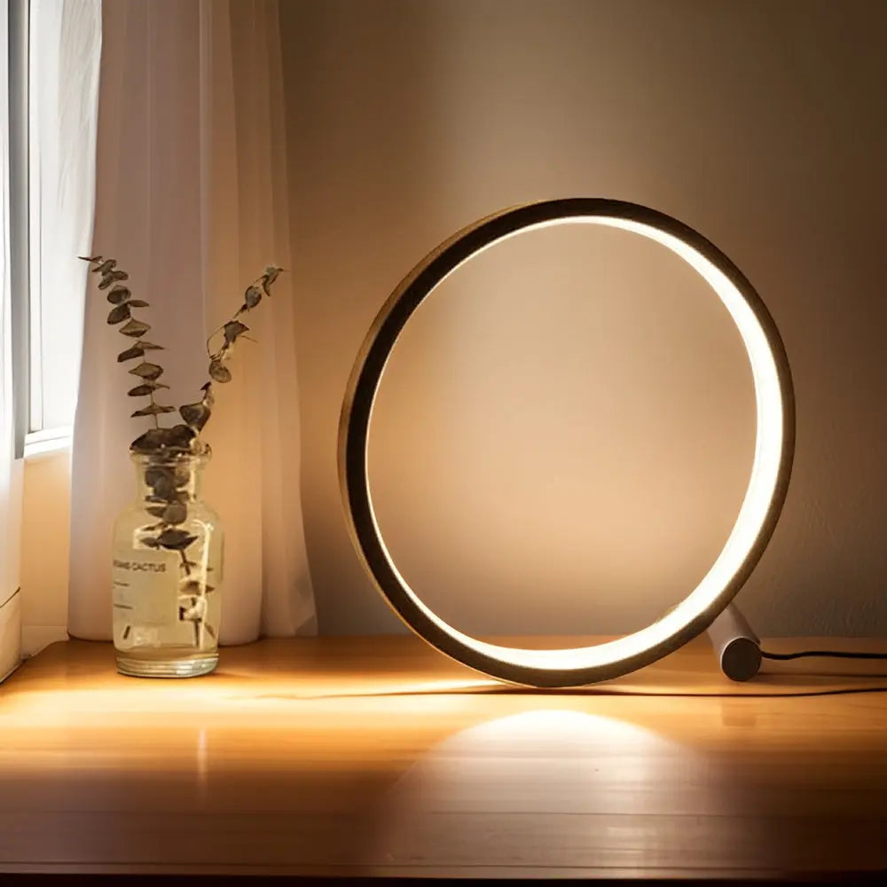 Nuvea Halo | USB-C LED-tafellamp met dimmer en rond design 