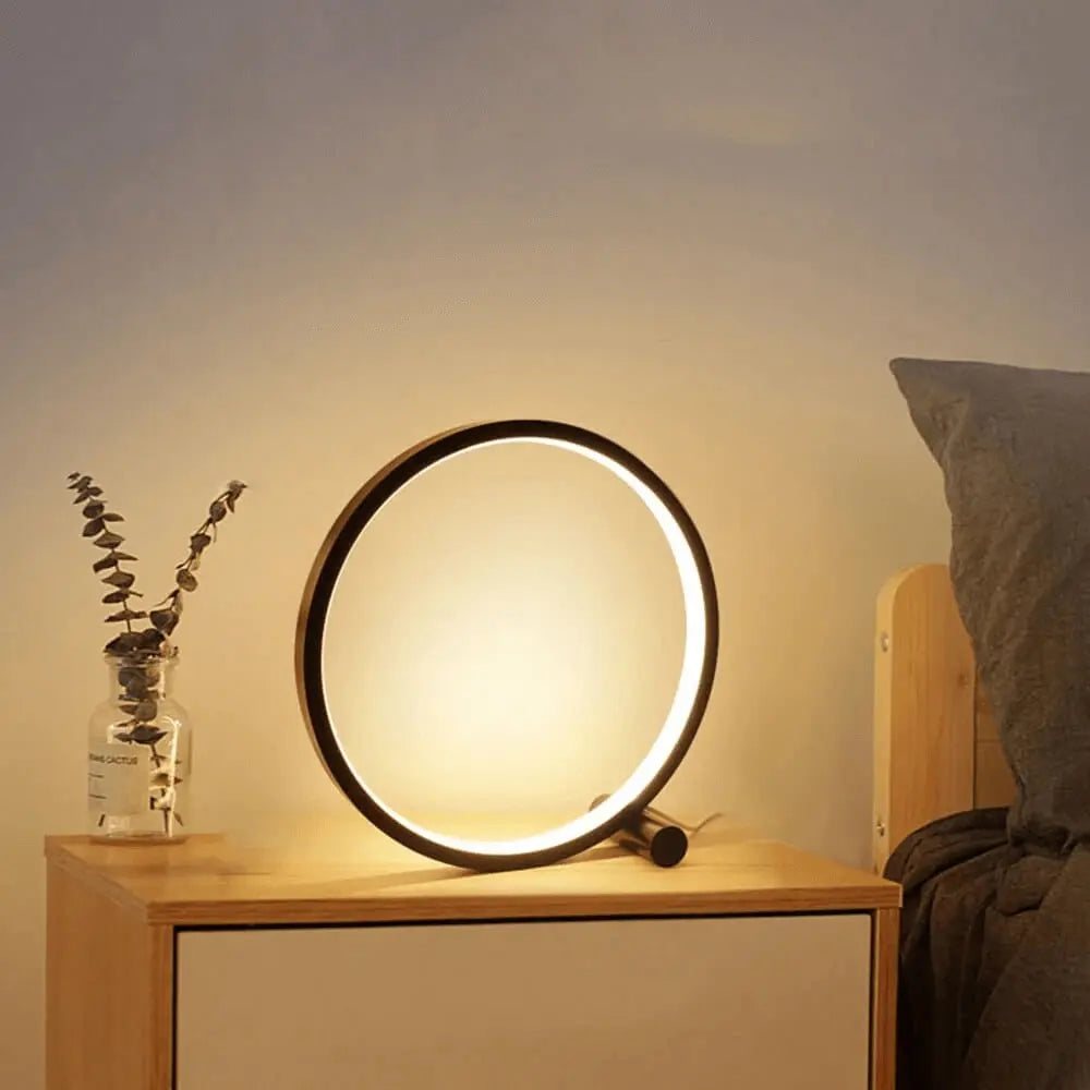 Nuvea Halo | USB-C LED-tafellamp met dimmer en rond design 