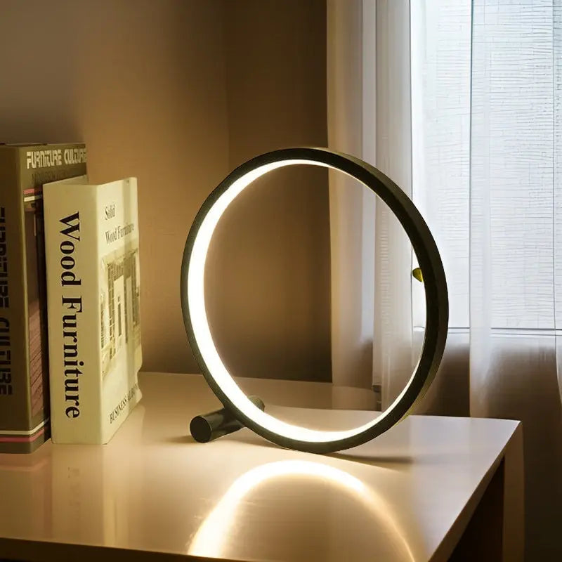 Nuvea Halo | USB-C LED-tafellamp met dimmer en rond design 