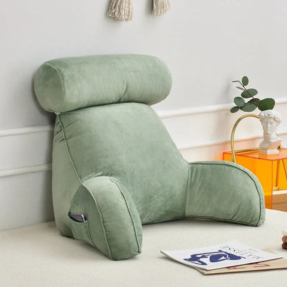 ComfyBack – Ergonomische Rückenstütze mit Armlehnen & Kopfstütze
