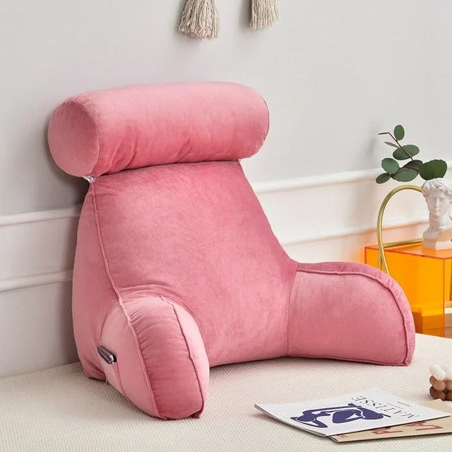 ComfyBack – Ergonomische Rückenstütze mit Armlehnen & Kopfstütze