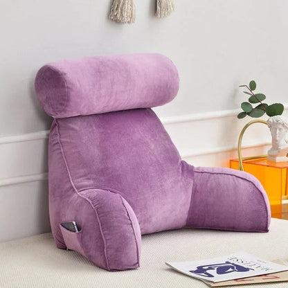 ComfyBack – Ergonomische Rückenstütze mit Armlehnen & Kopfstütze
