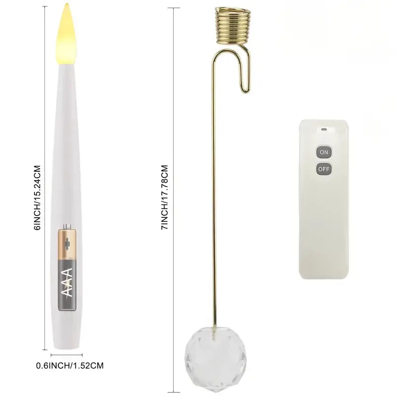 LED Baumkerzen Set | 10er-Set Flammenlose Kerzen mit Fernbedienung | Weihnachts- & Halloween-Dekoration