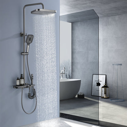 HydroPulse Max | Digitales Regenduschsystem mit Fernbedienung & LED-Anzeige