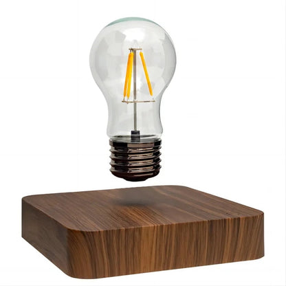 Aerolight Nova | Magnetisch schwebende LED-Glühbirne mit Holzsockel