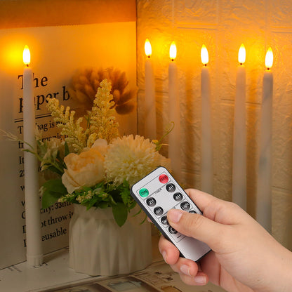 LumiCandle Set | Flammenlose LED-Stumpenkerzen für dekoratives Ambiente