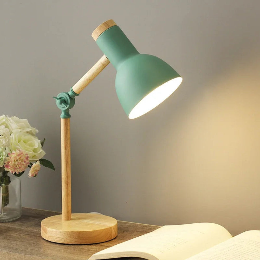 Lumoa Ark | Verstellbare Tischlampe aus Holz im skandinavischen Design