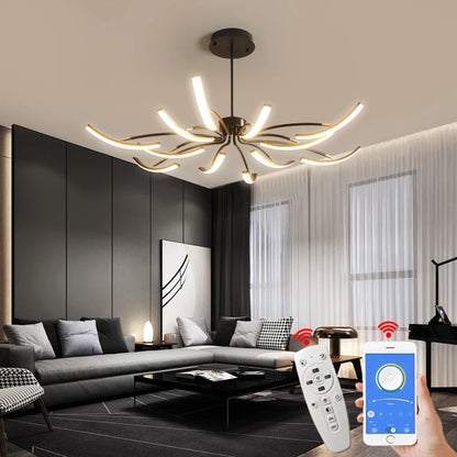 Solenya | Design Kronleuchter aus Metall und Glas