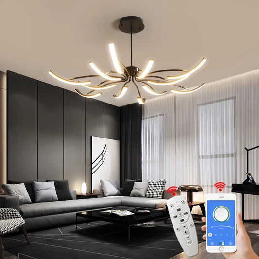 Solenya | Design Kronleuchter aus Metall und Glas
