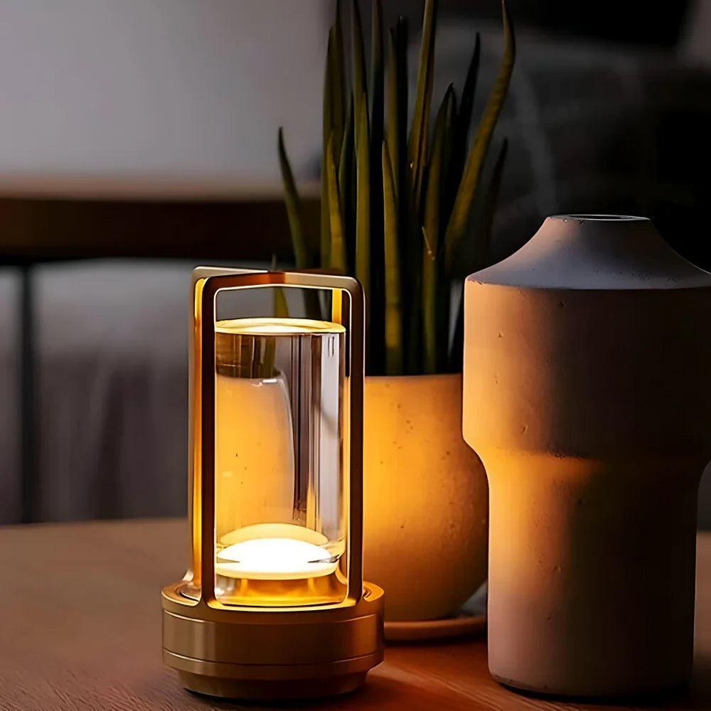 Luxa Crystal LED tafellamp – elegant design met dimbare touchbediening