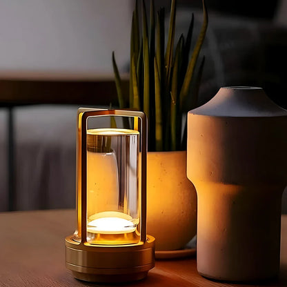 Luxa Crystal LED tafellamp – elegant design met dimbare touchbediening