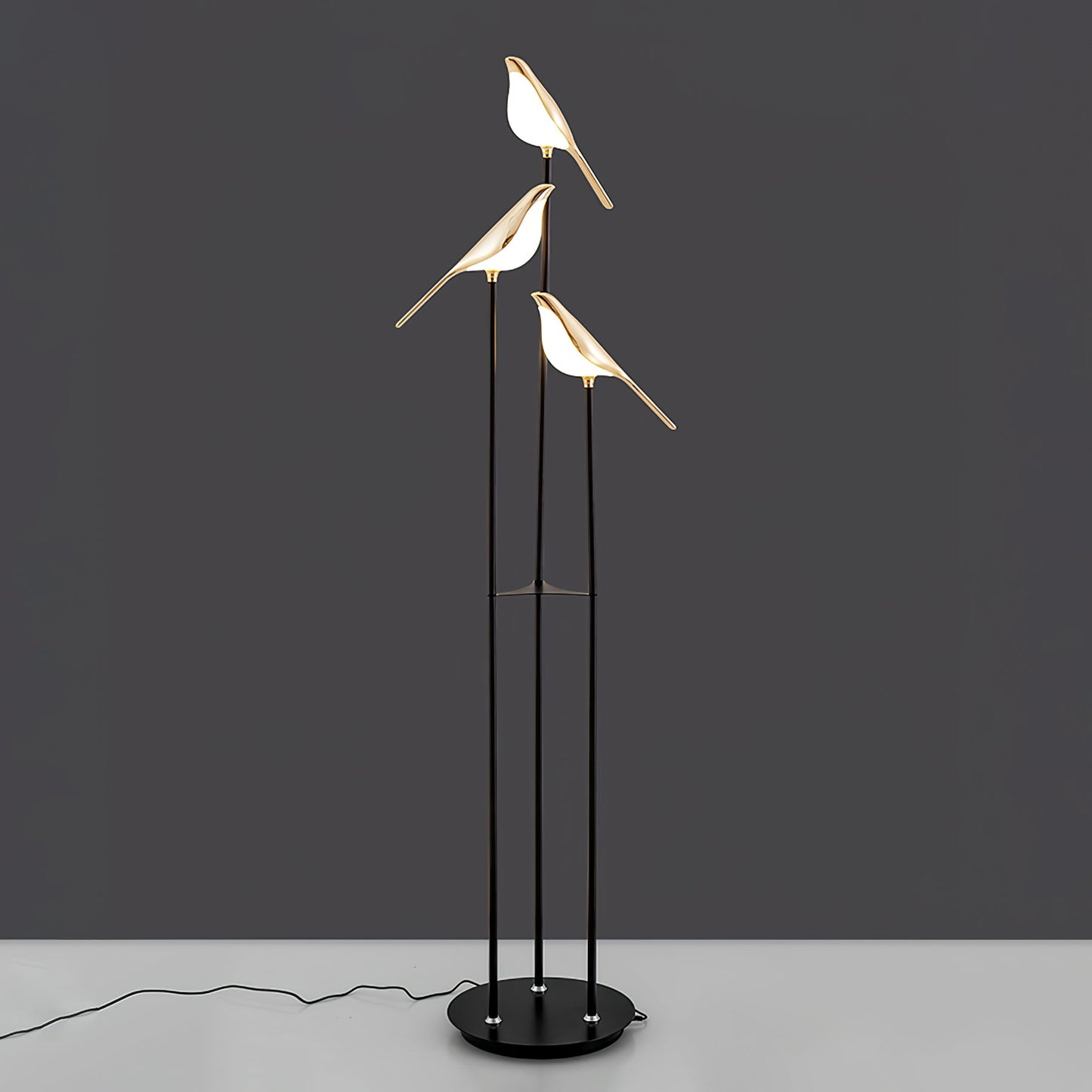 Aurevo Perch | LED-Stehleuchte mit dekorativem Vogelmotiv
