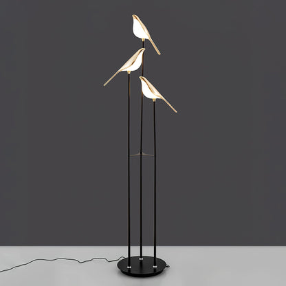 Aurevo Perch | LED-Stehleuchte mit dekorativem Vogelmotiv
