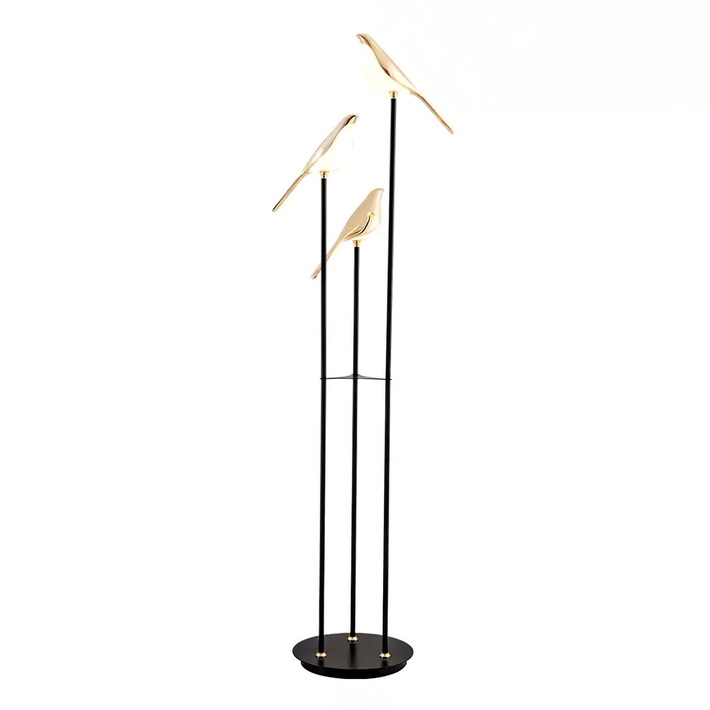 Aurevo Perch | LED-Stehleuchte mit dekorativem Vogelmotiv