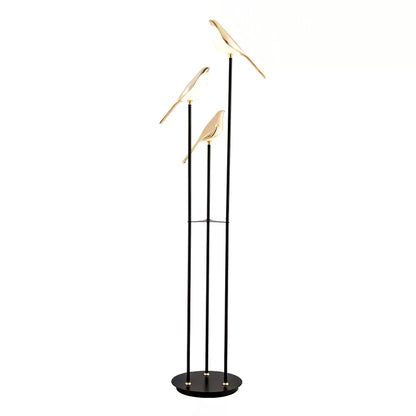 Aurevo Perch | LED-Stehleuchte mit dekorativem Vogelmotiv