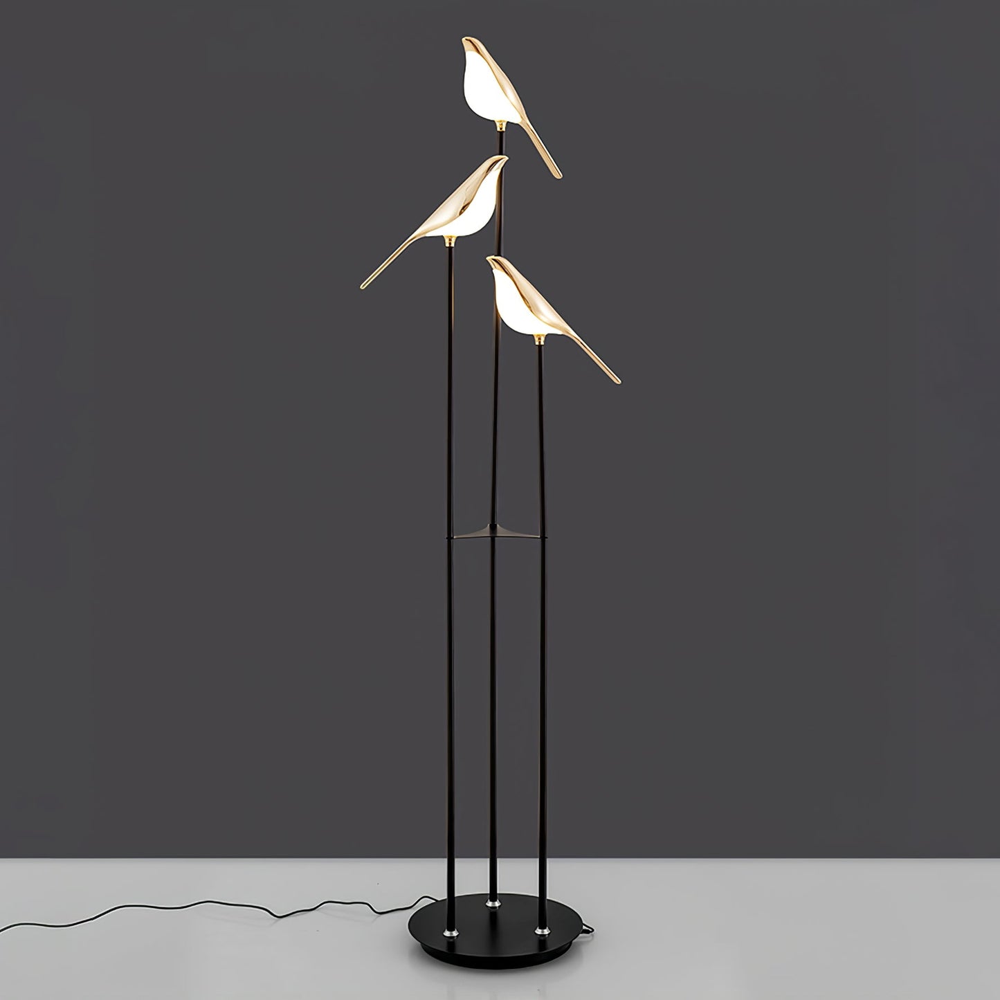Aurevo Perch | LED-Stehleuchte mit dekorativem Vogelmotiv