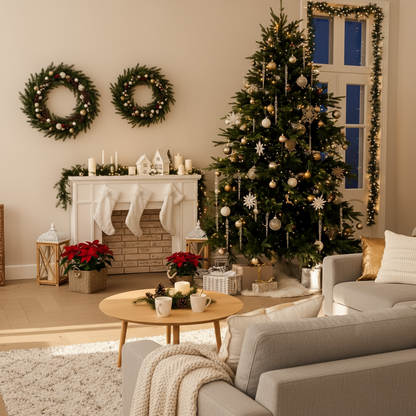 Kristall-Eiszapfen Anhänger | 24er & 36er Set Weihnachtsdeko für Baum & Fenster | Glitzernde Winterornamente