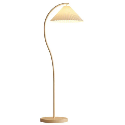 Auralis Loom | Moderne LED-Stehleuchte mit Stoffschirm im Nordic-Stil