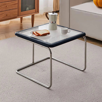 Solvia Cane | Runder Couchtisch aus Rattan mit Glasplatte im Mid-Century-Stil