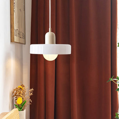 Lunari Halo | Hängeleuchte aus farbigem Glas im Bauhaus-Stil
