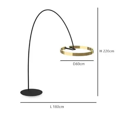Arinella Curve | LED-Stehleuchte im nordischen Bogen-Design