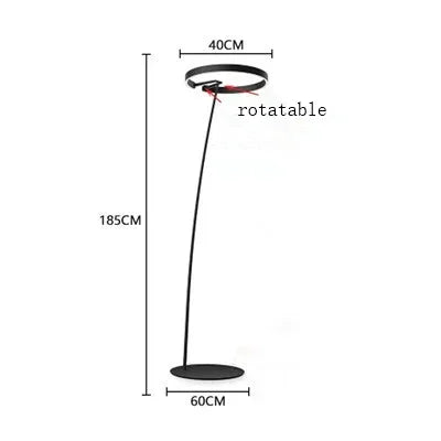 Arinella Curve | LED-Stehleuchte im nordischen Bogen-Design