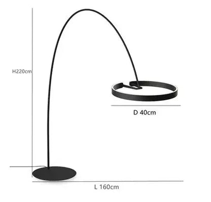 Arinella Curve | LED-Stehleuchte im nordischen Bogen-Design