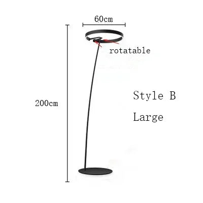 Arinella Curve | LED-Stehleuchte im nordischen Bogen-Design