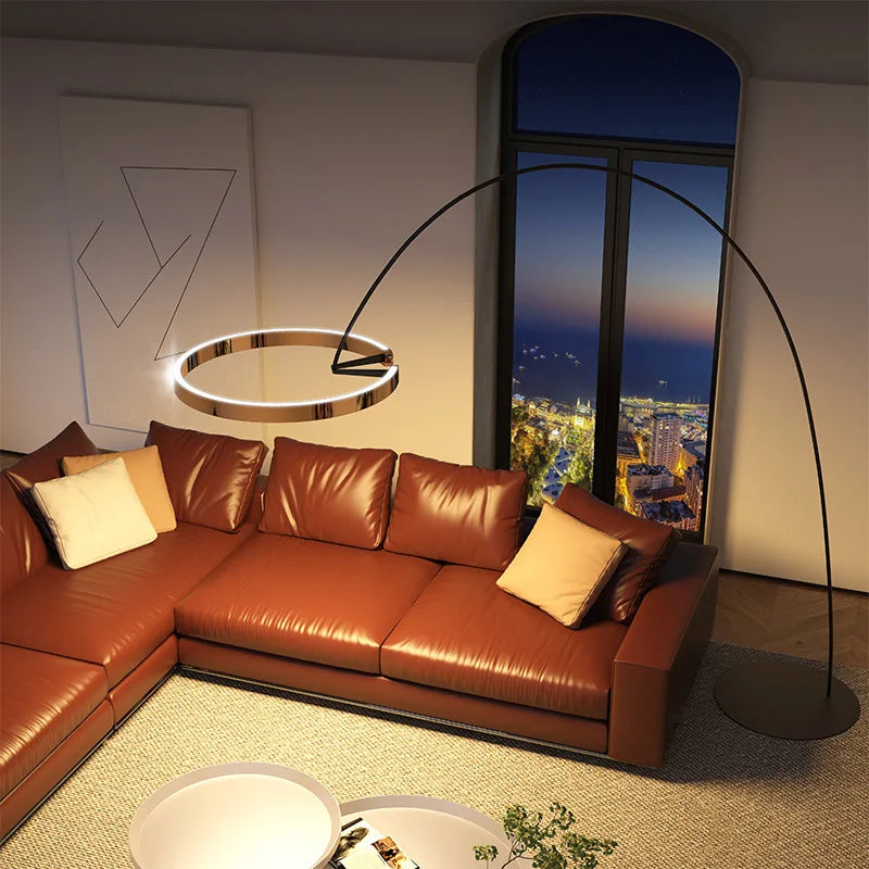 Arinella Curve | LED-Stehleuchte im nordischen Bogen-Design