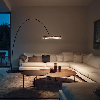 Arinella Curve | LED-Stehleuchte im nordischen Bogen-Design