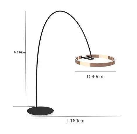 Arinella Curve | LED-Stehleuchte im nordischen Bogen-Design