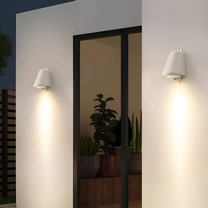 Minimalistische LED-Außen-Wandleuchte aus Aluminium – wetterfest