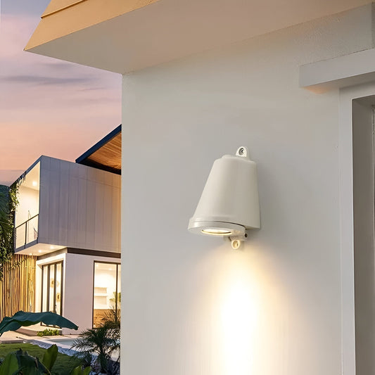 Minimalistische LED-Außen-Wandleuchte aus Aluminium – wetterfest
