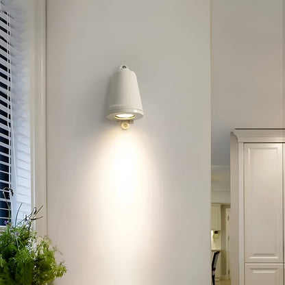 Minimalistische LED-Außen-Wandleuchte aus Aluminium – wetterfest
