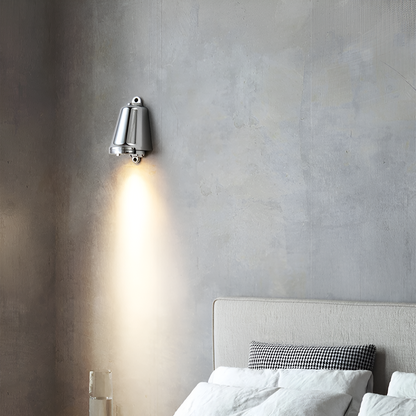 Minimalistische LED-Außen-Wandleuchte aus Aluminium – wetterfest