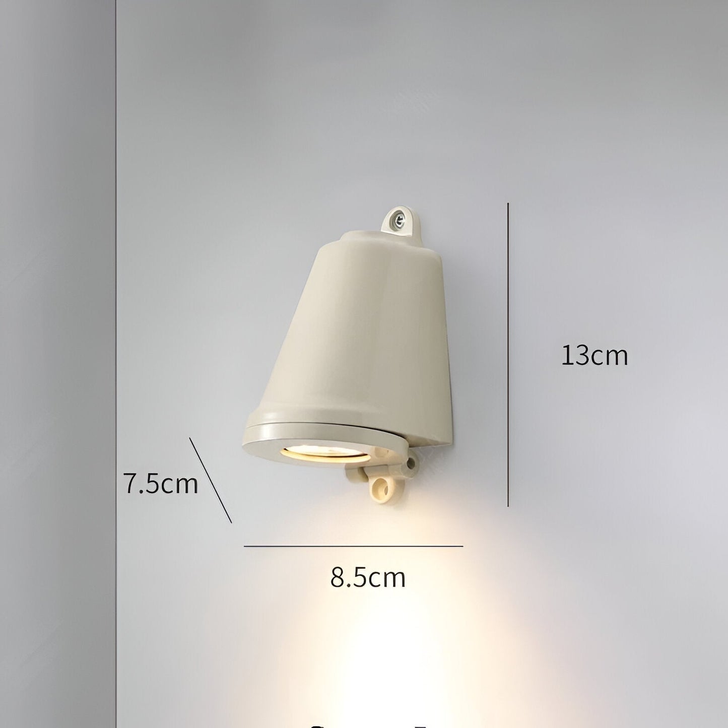 Minimalistische LED-Außen-Wandleuchte aus Aluminium – wetterfest