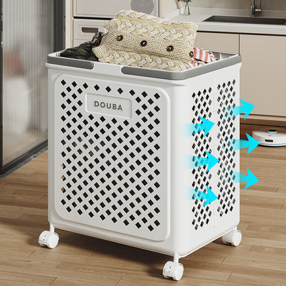 LaundroFlex | Faltbarer Wäschekorb mit Rollen, platzsparend & mobil