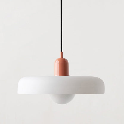 Lunari Halo | Hängeleuchte aus farbigem Glas im Bauhaus-Stil