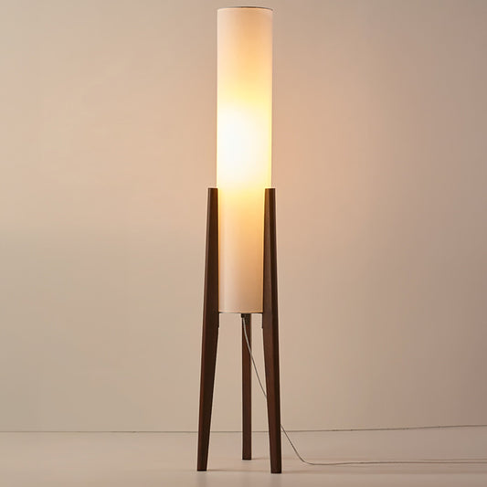 Lunara | Massivholz-Stehlampe aus Walnuss mit LED-Licht