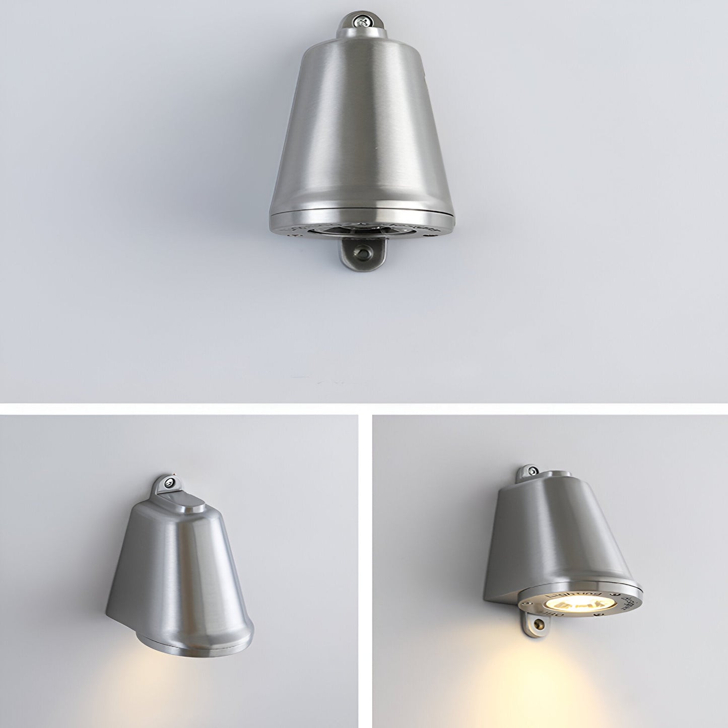 Minimalistische LED-Außen-Wandleuchte aus Aluminium – wetterfest