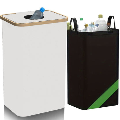 FoldaBag | Faltbare 2-in-1 Tasche zur Aufbewahrung von Plastik und Pfandflaschen