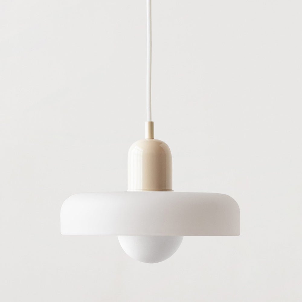 Lunari Halo | Hängeleuchte aus farbigem Glas im Bauhaus-Stil