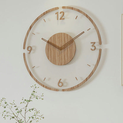 NordWood | Designer Holz-Wanduhr | Skandinavisches Design & natürliche Eleganz für moderne Räume