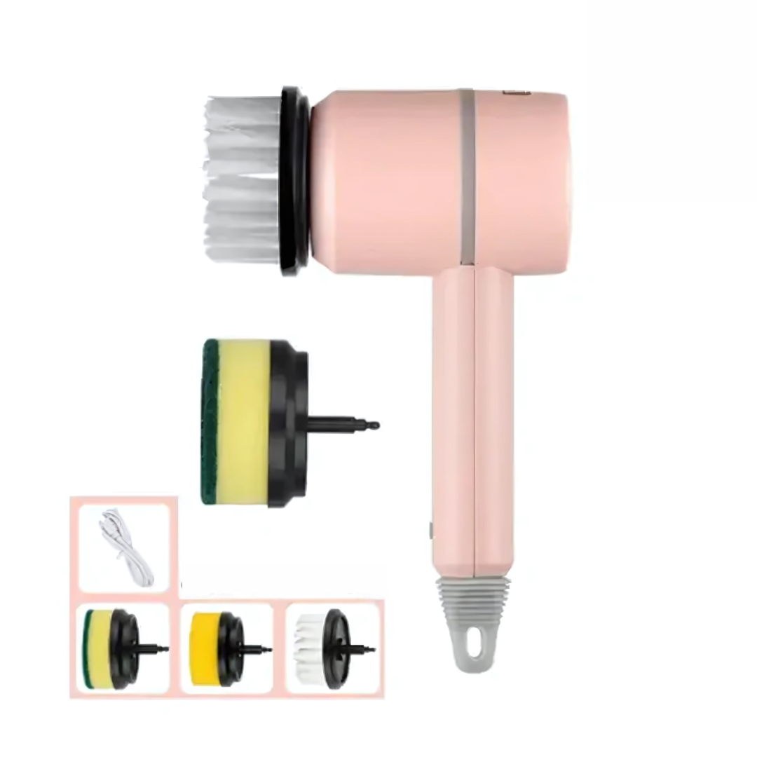 Cleanova SpinBrush | Wiederaufladbare elektrische Reinigungsbürste mit 360° Rotation & IPX7