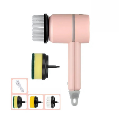 Cleanova SpinBrush | Wiederaufladbare elektrische Reinigungsbürste mit 360° Rotation & IPX7